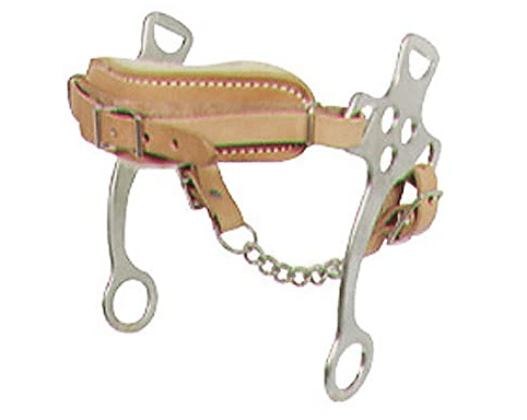 Western CP Fleece Lined Hackamore with Curb Strap