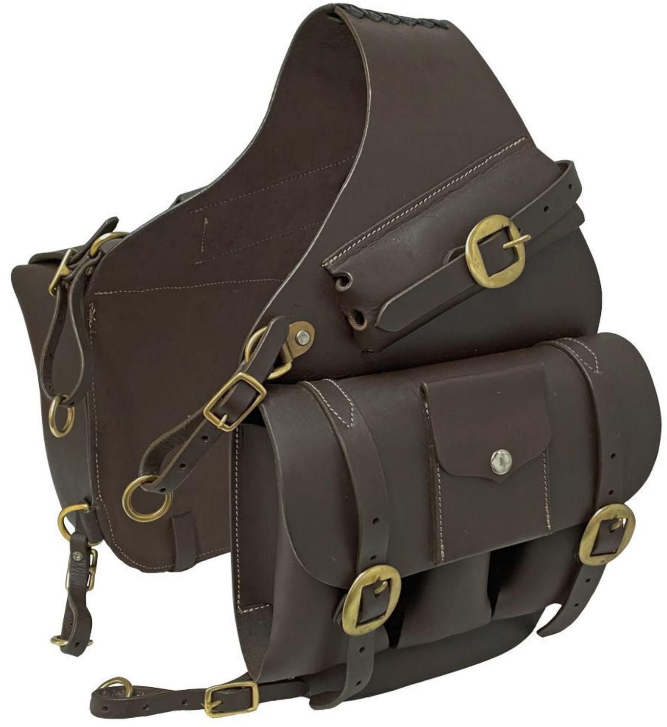 Deluxe Leather Medicine Saddle Bag