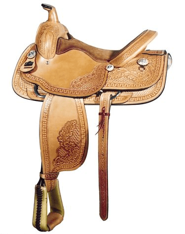 Big Horn Floral Tooled Roping Saddle 880