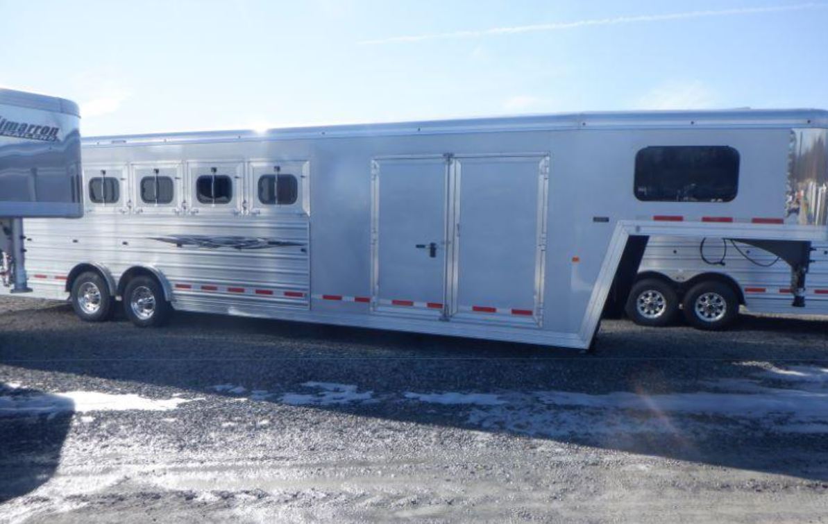 2022 New 6 Horse Logan Riot Slant Load Gooseneck Horse Trailer