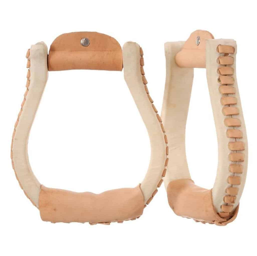 Tough-1 Rawhide Oxbow Stirrups