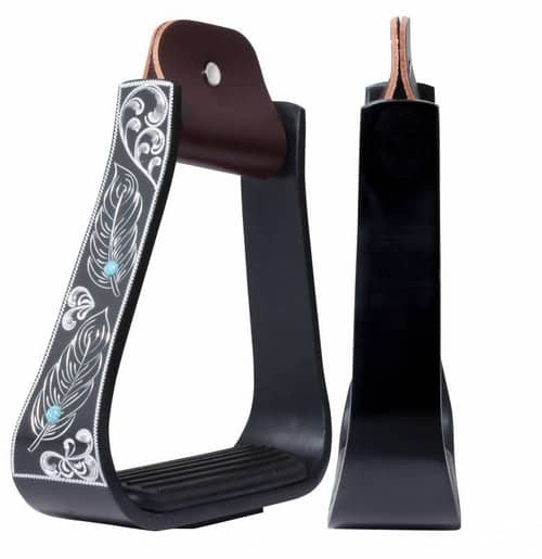 Professional's Choice Turquoise Feather Stirrup