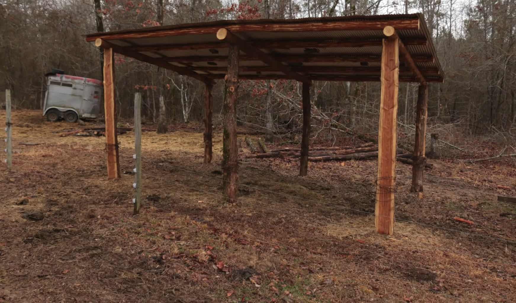 roof sheeting shelter