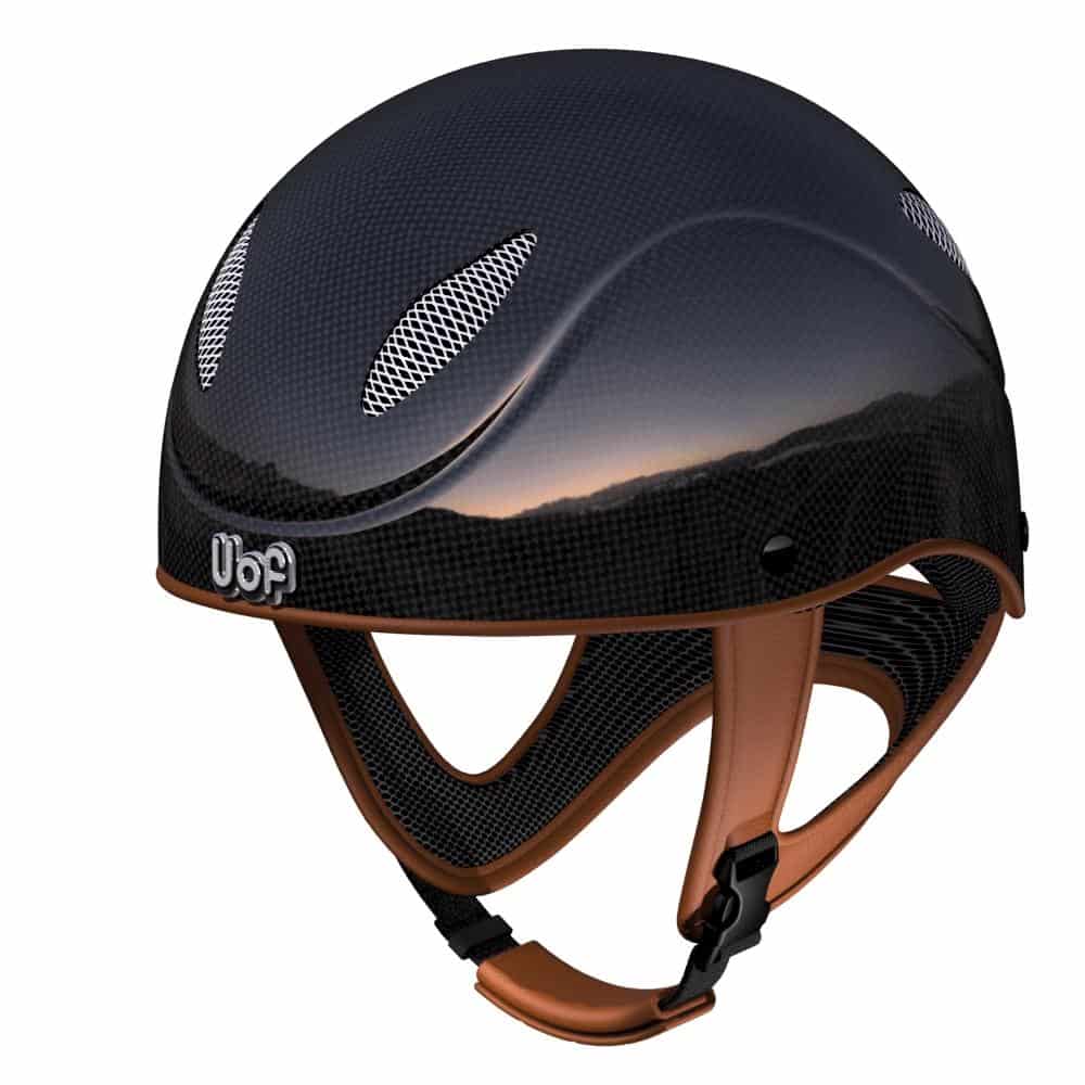 uof race carbon riding helmet