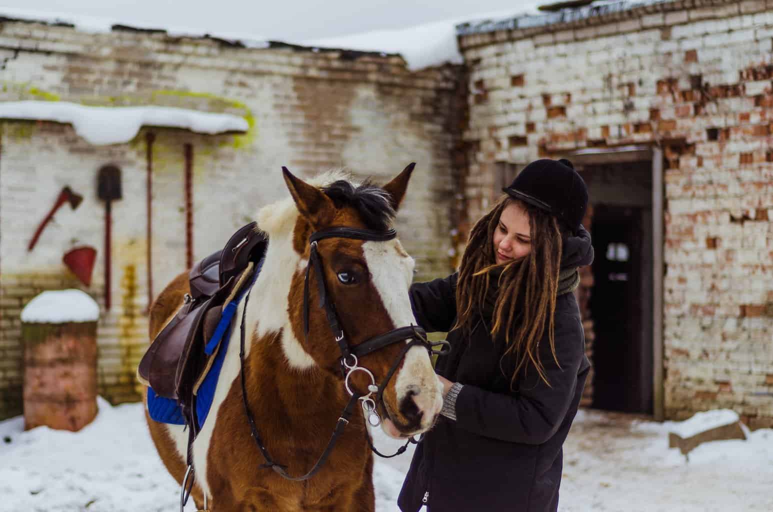 spending time with horse